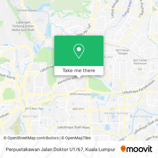 Perpustakawan Jalan Doktor U1 / 67 map