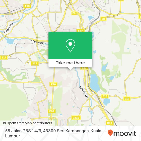 58 Jalan PBS 14 / 3, 43300 Seri Kembangan map