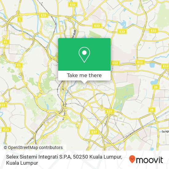 Peta Selex Sistemi Integrati S.P.A, 50250 Kuala Lumpur