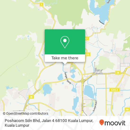 Poshacom Sdn Bhd, Jalan 4 68100 Kuala Lumpur map