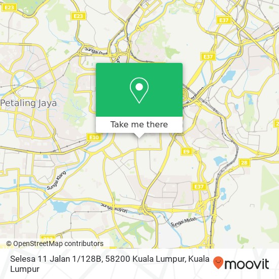 Selesa 11 Jalan 1 / 128B, 58200 Kuala Lumpur map