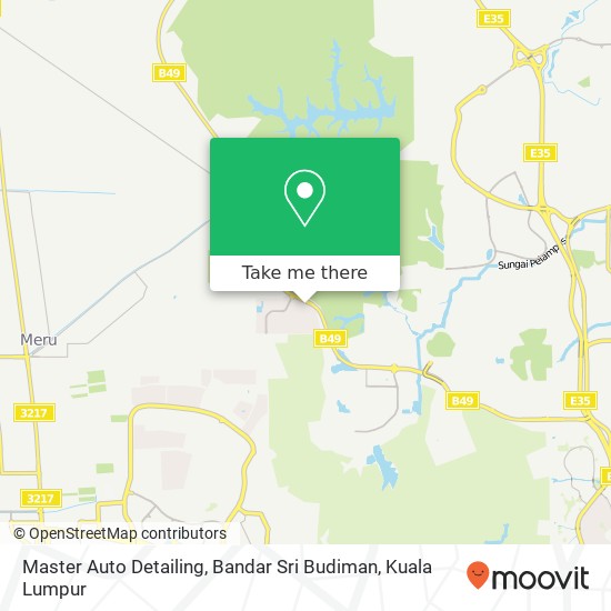 Master Auto Detailing, Bandar Sri Budiman map