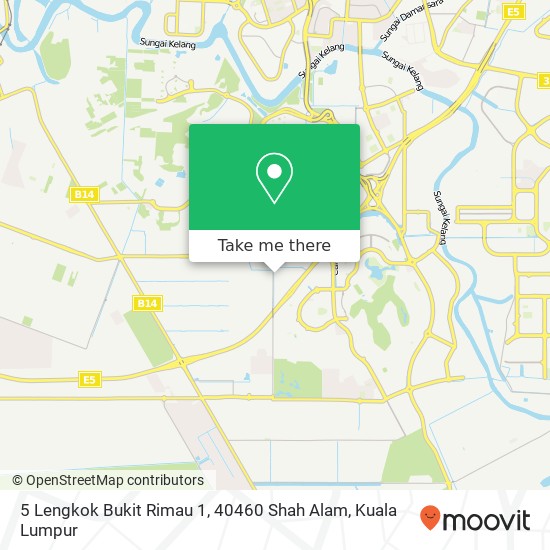 Peta 5 Lengkok Bukit Rimau 1, 40460 Shah Alam