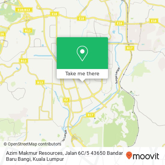 Azim Makmur Resources, Jalan 6C / 5 43650 Bandar Baru Bangi map