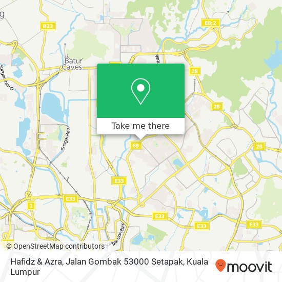 Hafidz & Azra, Jalan Gombak 53000 Setapak map