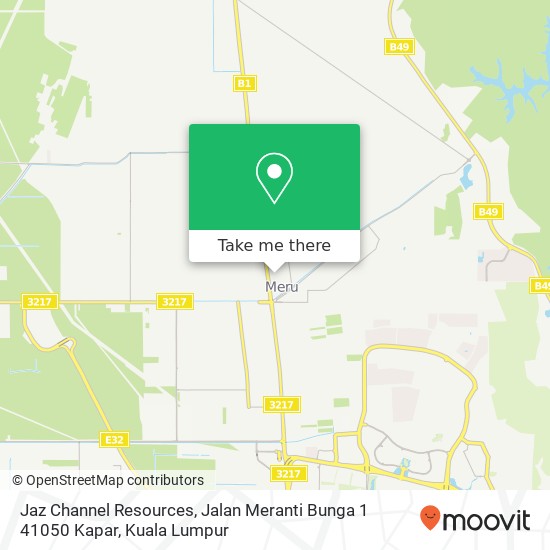 Jaz Channel Resources, Jalan Meranti Bunga 1 41050 Kapar map