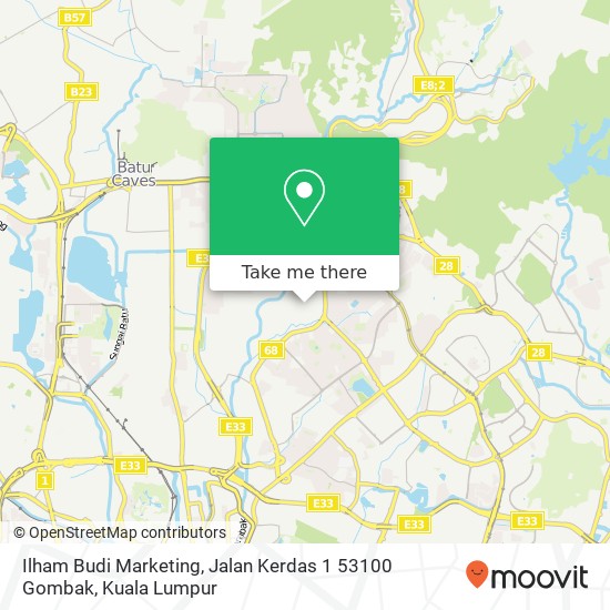 Ilham Budi Marketing, Jalan Kerdas 1 53100 Gombak map