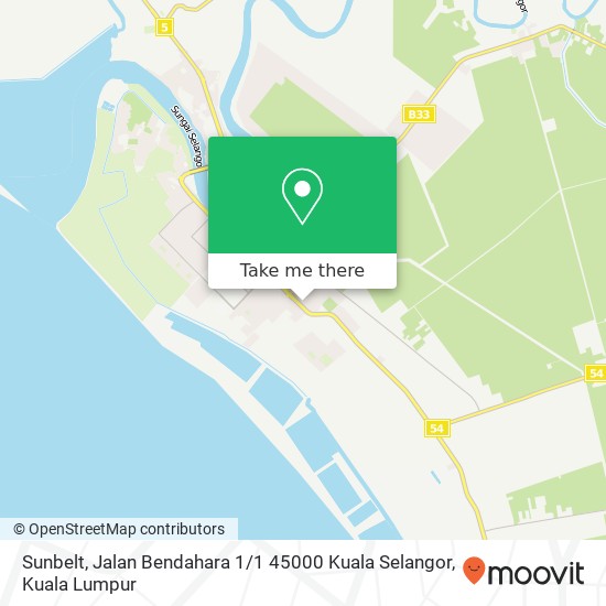 Sunbelt, Jalan Bendahara 1 / 1 45000 Kuala Selangor map