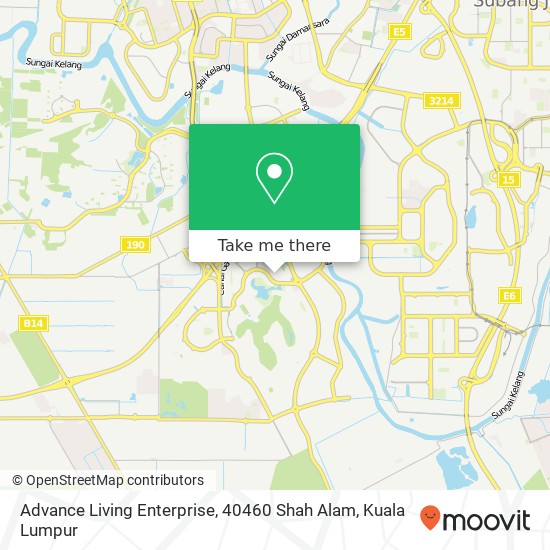 Advance Living Enterprise, 40460 Shah Alam map