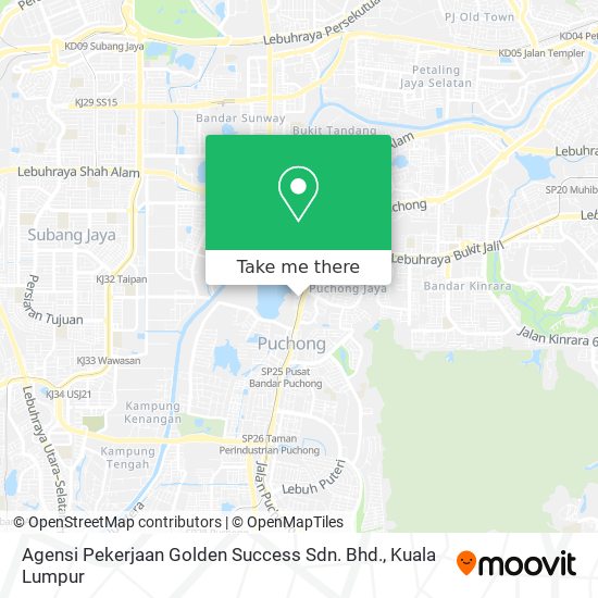Peta Agensi Pekerjaan Golden Success Sdn. Bhd.