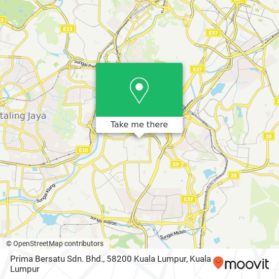 Prima Bersatu Sdn. Bhd., 58200 Kuala Lumpur map