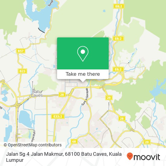 Peta Jalan Sg 4 Jalan Makmur, 68100 Batu Caves