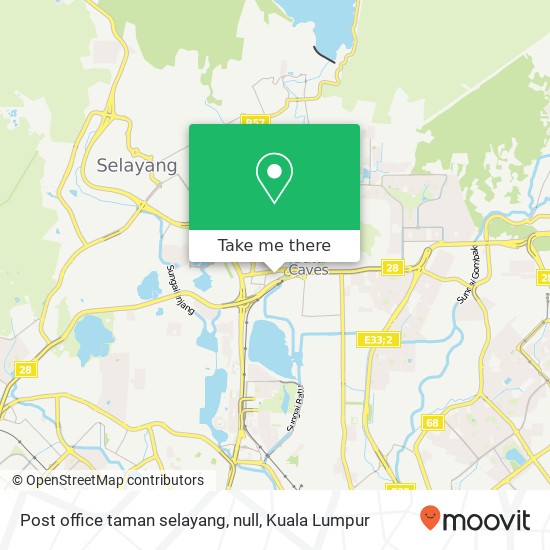 Peta Post office taman selayang, null