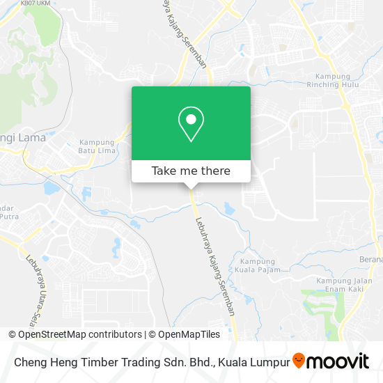Cheng Heng Timber Trading Sdn. Bhd., Lebuhraya LEKAS 43000 Beranang map