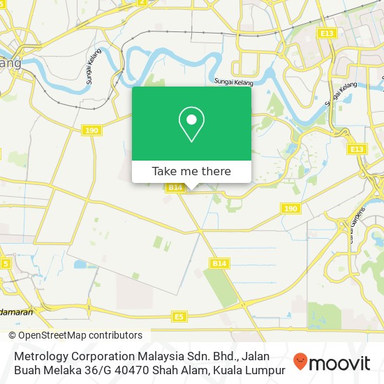 Metrology Corporation Malaysia Sdn. Bhd., Jalan Buah Melaka 36 / G 40470 Shah Alam map