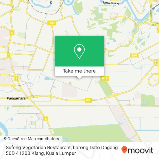 Sufeng Vegetarian Restaurant, Lorong Dato Dagang 50D 41200 Klang map