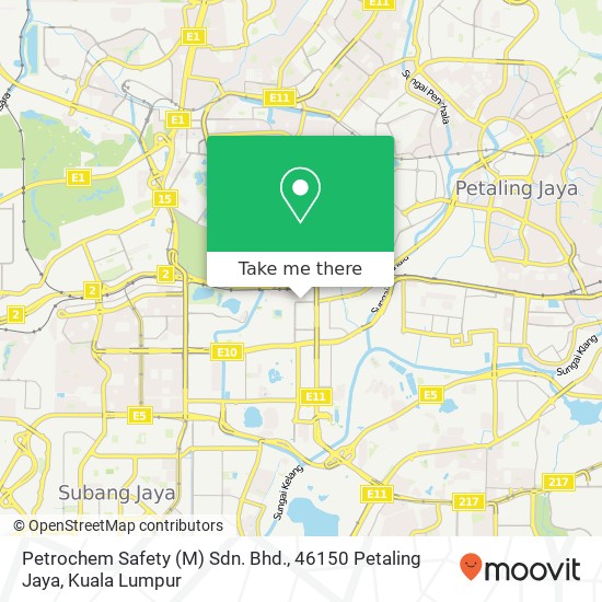 Petrochem Safety (M) Sdn. Bhd., 46150 Petaling Jaya map