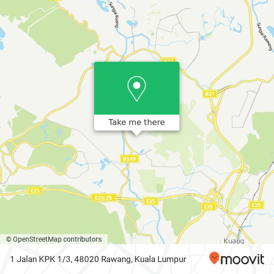 Peta 1 Jalan KPK 1/3, 48020 Rawang