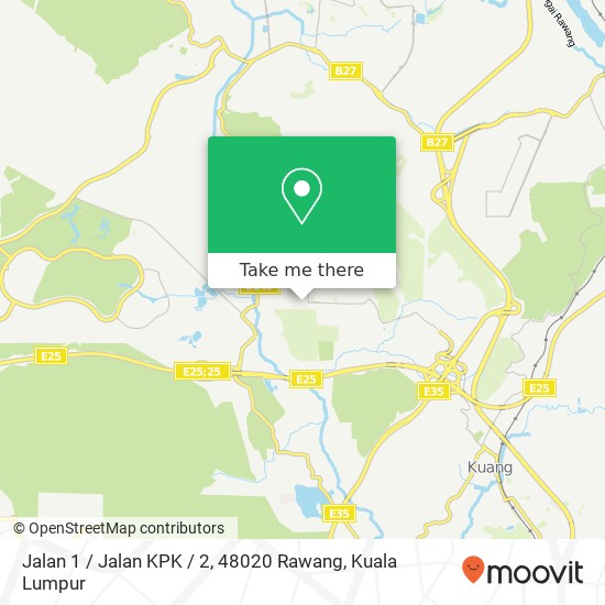 Peta Jalan 1 / Jalan KPK / 2, 48020 Rawang