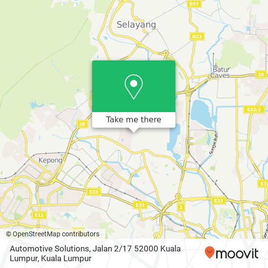 Automotive Solutions, Jalan 2 / 17 52000 Kuala Lumpur map