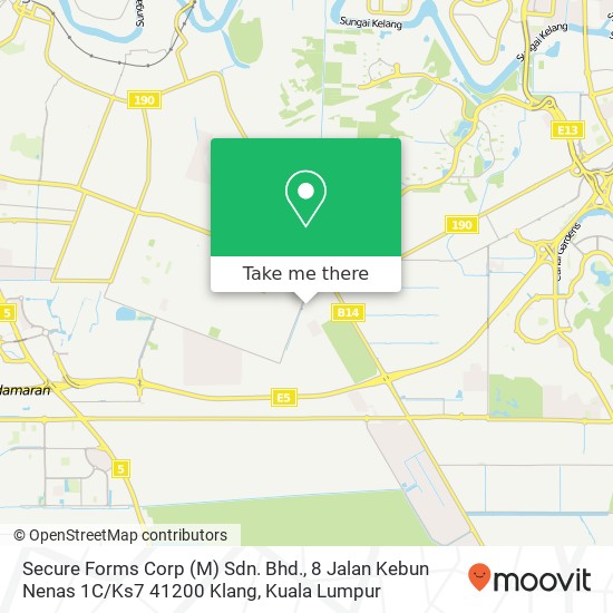 Peta Secure Forms Corp (M) Sdn. Bhd., 8 Jalan Kebun Nenas 1C / Ks7 41200 Klang