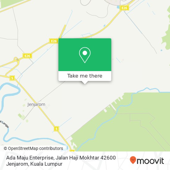 Peta Ada Maju Enterprise, Jalan Haji Mokhtar 42600 Jenjarom