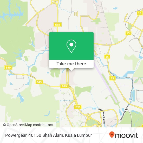Powergear, 40150 Shah Alam map