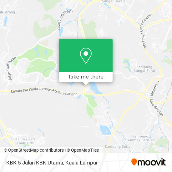 Peta KBK 5 Jalan KBK Utama