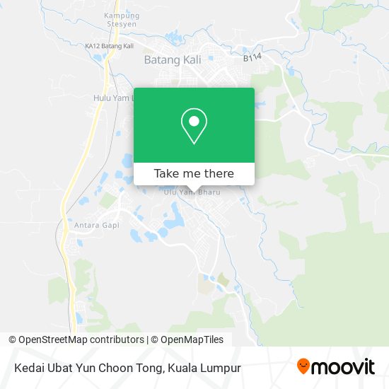 Kedai Ubat Yun Choon Tong map