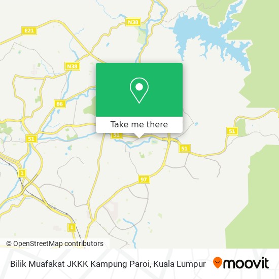 Peta Bilik Muafakat JKKK Kampung Paroi