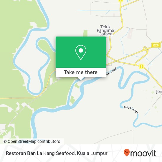 Peta Restoran Ban La Kang Seafood, 42500 Telok Panglima Garang