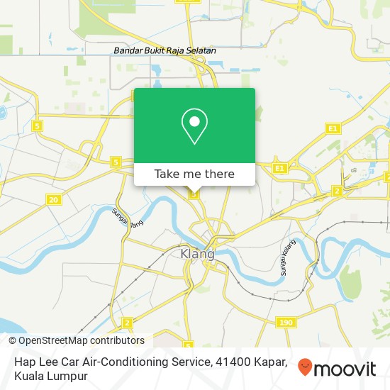 Hap Lee Car Air-Conditioning Service, 41400 Kapar map