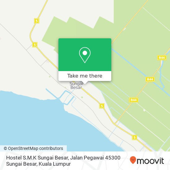 Hostel S.M.K Sungai Besar, Jalan Pegawai 45300 Sungai Besar map