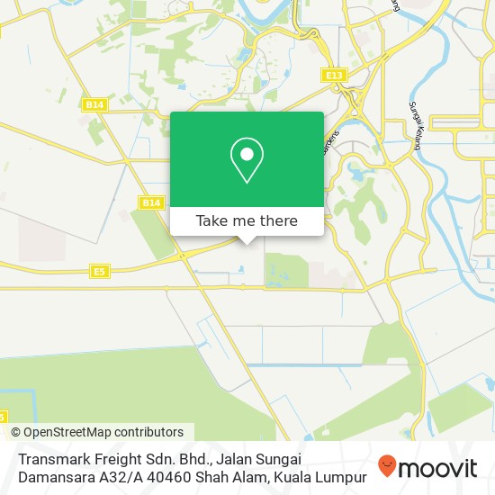 Transmark Freight Sdn. Bhd., Jalan Sungai Damansara A32 / A 40460 Shah Alam map