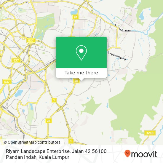 Riyam Landscape Enterprise, Jalan 42 56100 Pandan Indah map