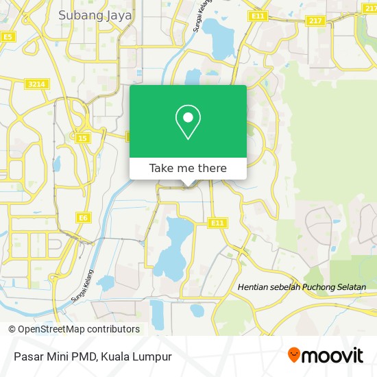 Pasar Mini PMD map