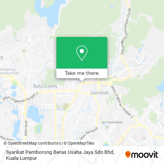 Peta Syarikat Pemborong Beras Usaha Jaya Sdn Bhd