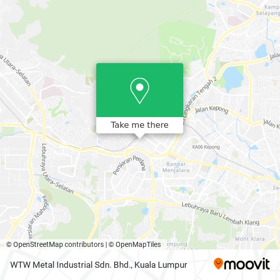 WTW Metal Industrial Sdn. Bhd. map