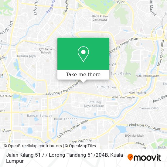 Peta Jalan Kilang 51 / / Lorong Tandang 51 / 204B