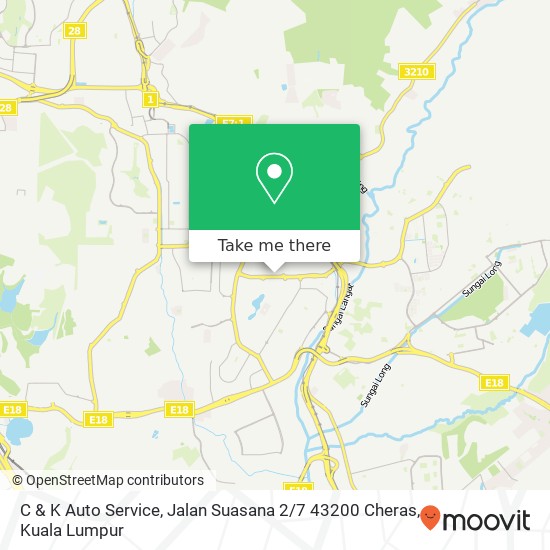 C & K Auto Service, Jalan Suasana 2 / 7 43200 Cheras map