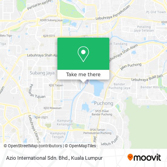 Azio International Sdn. Bhd. map