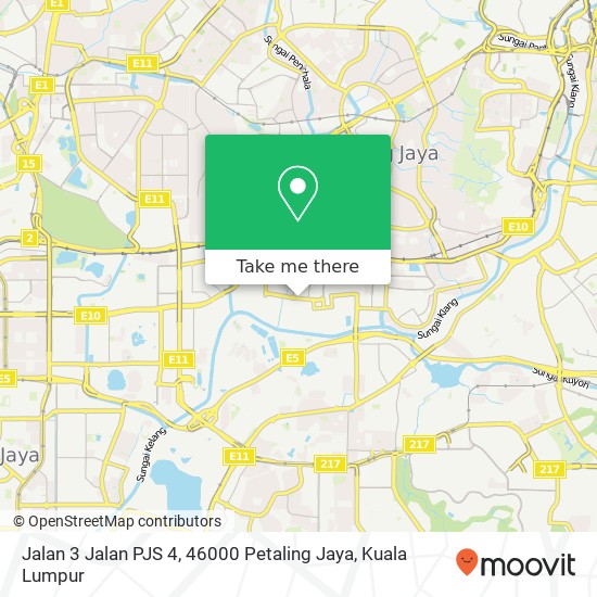 Peta Jalan 3 Jalan PJS 4, 46000 Petaling Jaya