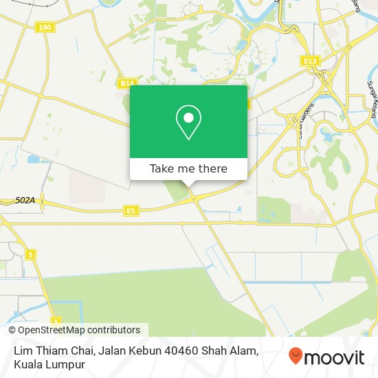 Lim Thiam Chai, Jalan Kebun 40460 Shah Alam map