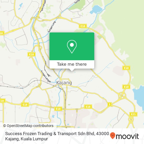Success Frozen Trading & Transport Sdn Bhd, 43000 Kajang map