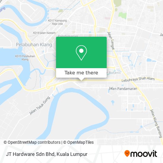 JT Hardware Sdn Bhd map