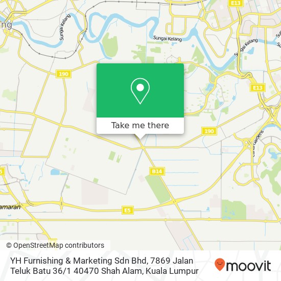 YH Furnishing & Marketing Sdn Bhd, 7869 Jalan Teluk Batu 36 / 1 40470 Shah Alam map