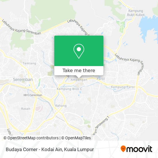 Peta Budaya Corner - Kodai Ain