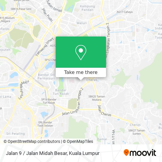 Peta Jalan 9 / Jalan Midah Besar