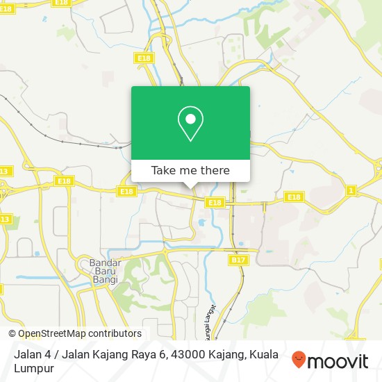 Peta Jalan 4 / Jalan Kajang Raya 6, 43000 Kajang