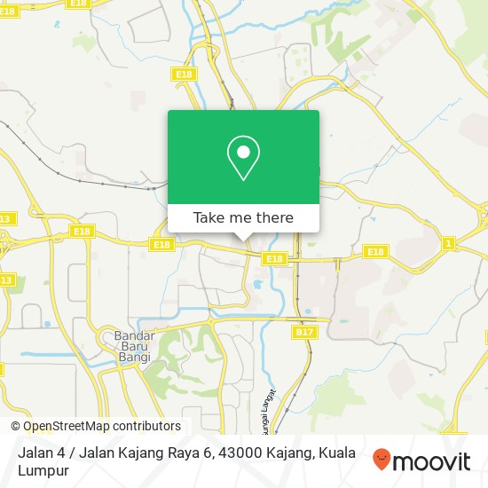 Jalan 4 / Jalan Kajang Raya 6, 43000 Kajang map